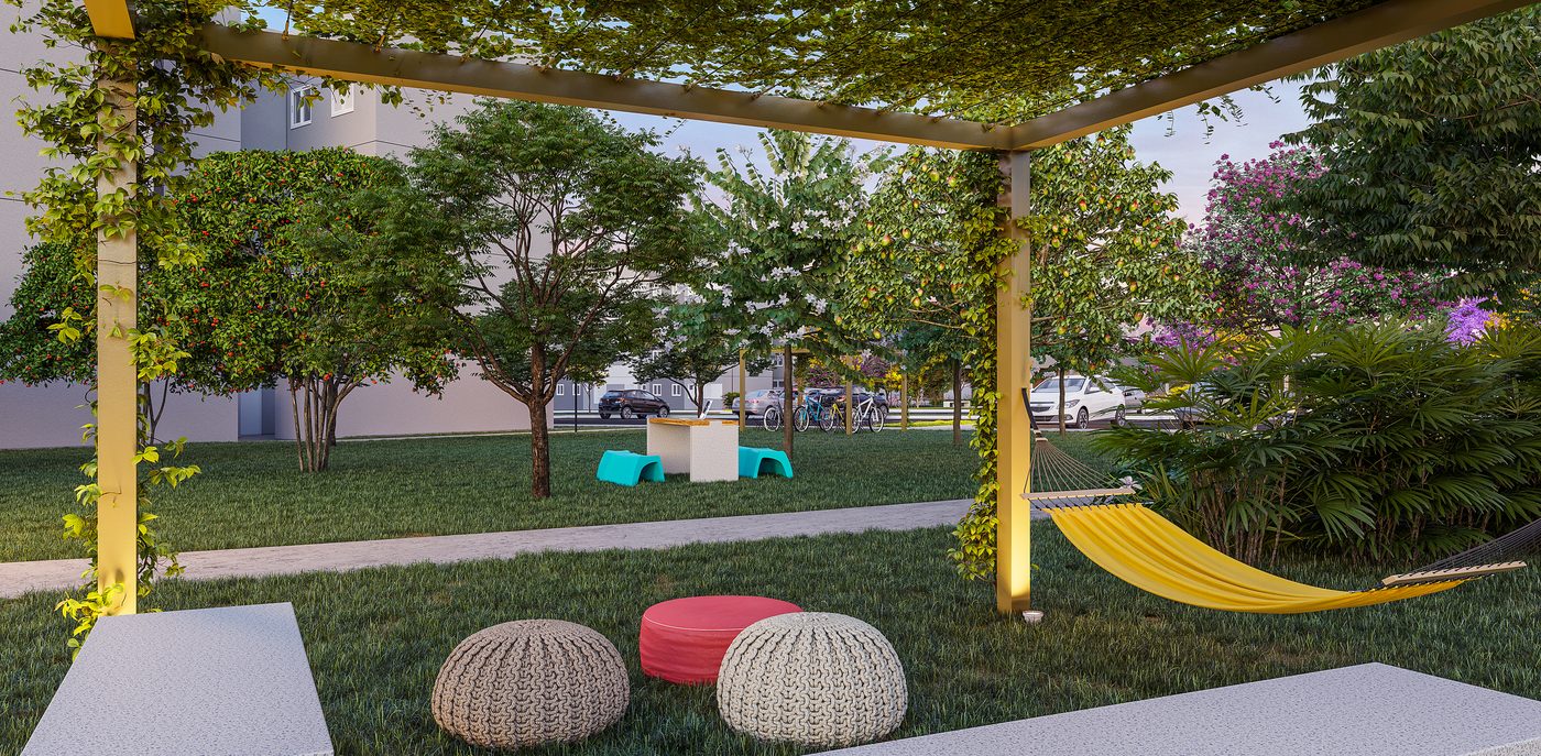 TopLife Nova Iorque | Bloco 19, apartamento 24, 2 dormitórios, 39,21 m² | Parque dos Lagos